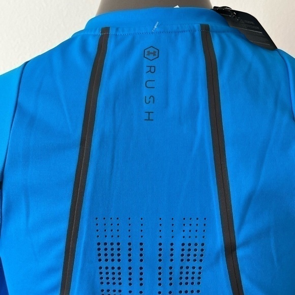 UNDER Armour Women’s UA Virgin Galactic RUSH Short Sleeve Shirt Blue Size M NWT - Picture 7 of 10